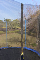 14 FT TRAMPOLINE OUTSIDE SAFETY NET WITH BASKETBALL HOOP - V.I.P Digital Presence