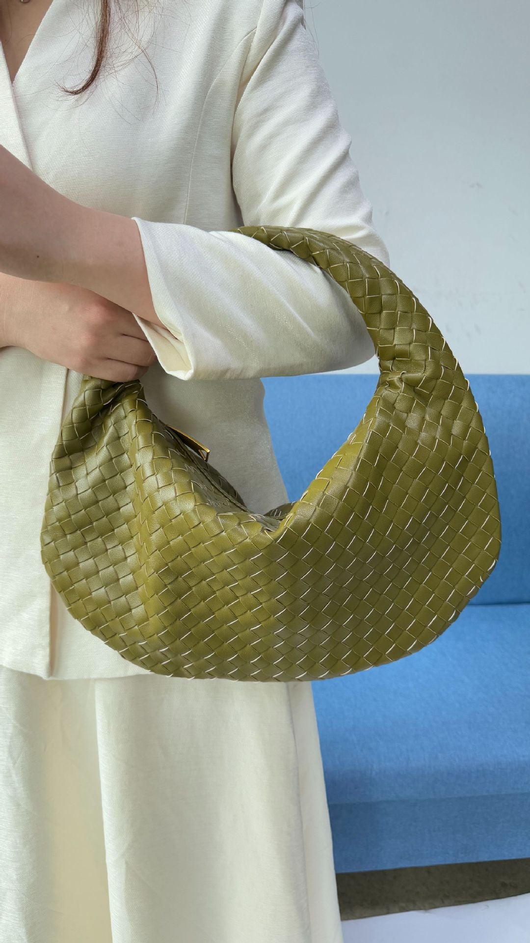Large size women's woven bag large capacity hand-held armpit bag women's bag - V.I.P Digital Presence
