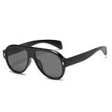 Retro Punk Men Pilot Sunglasses Fashion Rivets Decoration Gradient Eyewear Shades UV400 Women Trending Purple Sun Glasses - V.I.P Digital Presence
