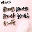 5pcs/lot Girls Leopard Fabric Bow Hairpins Soft Bowknot Hair Clips Children Customized Gift Simple Hair Accessories Headwear - V.I.P Digital Presence