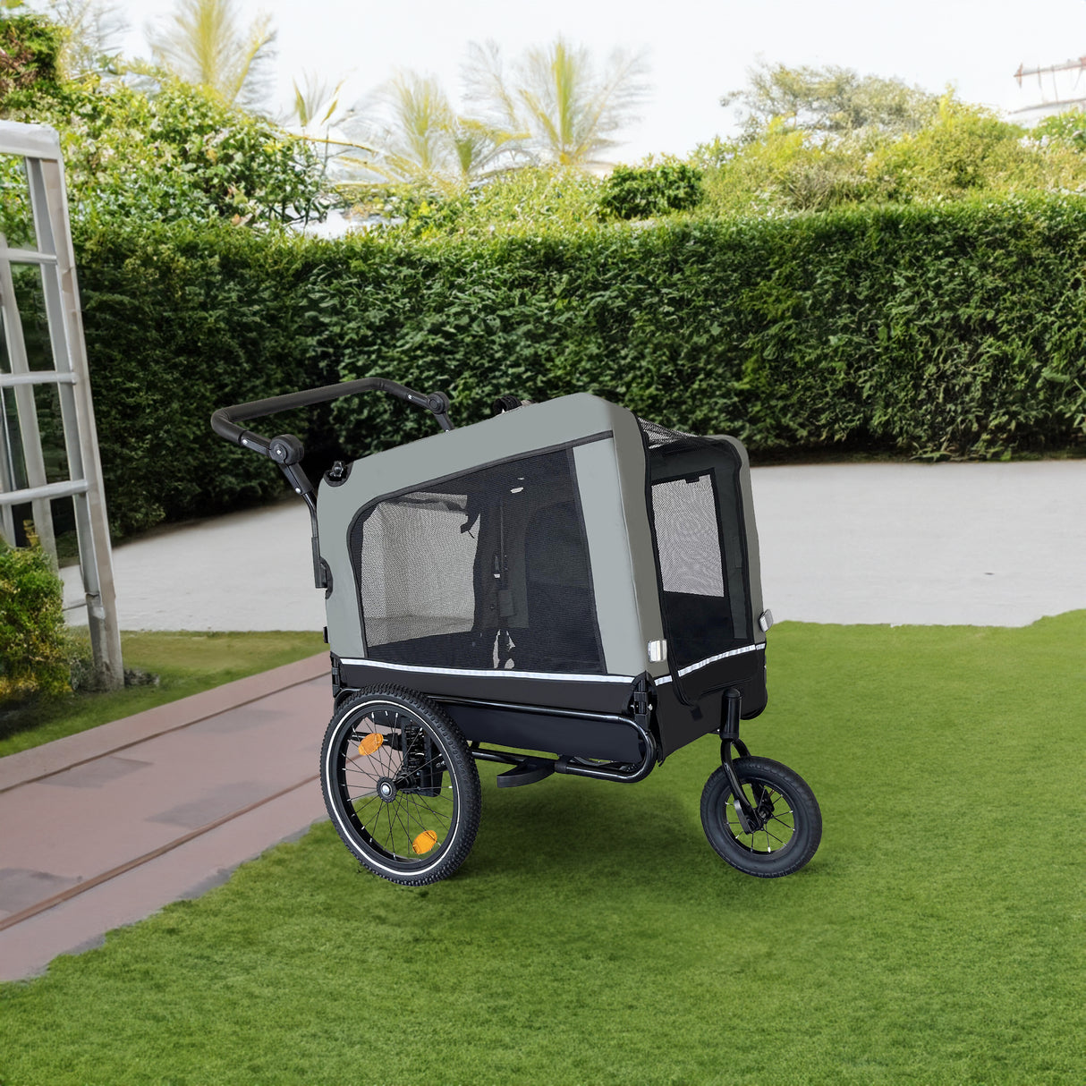 Outdoor Heavy Duty Foldable Utility Pet Stroller Dog Carriers Bicycle Trailer - V.I.P Digital Presence