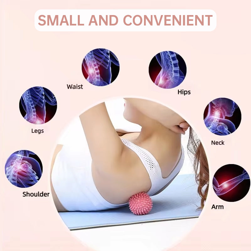 Durable sport massage ball. Spiky design for myofascial release, deep - tissue work, trigger points, muscle recovery & pain reli - V.I.P Digital Presence