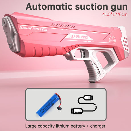 Electric Induction Water Gun Summer Outdoor Toys Automatic Pumping Gun Beach Swimming Pool Water Fight Children's Toy Gifts - V.I.P Digital Presence