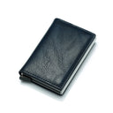 DIENQI Top Quality Wallet Men Money Bag Mini Purse Male Vintage Automatical Aluminium Rfid Card Holder Wallet Small Smart Wallet - V.I.P Digital Presence