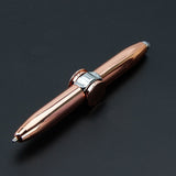 Multi functional rotating luminous flash decompression decompression fingertip rotating metal finger gyroscope ballpoint pen - V.I.P Digital Presence
