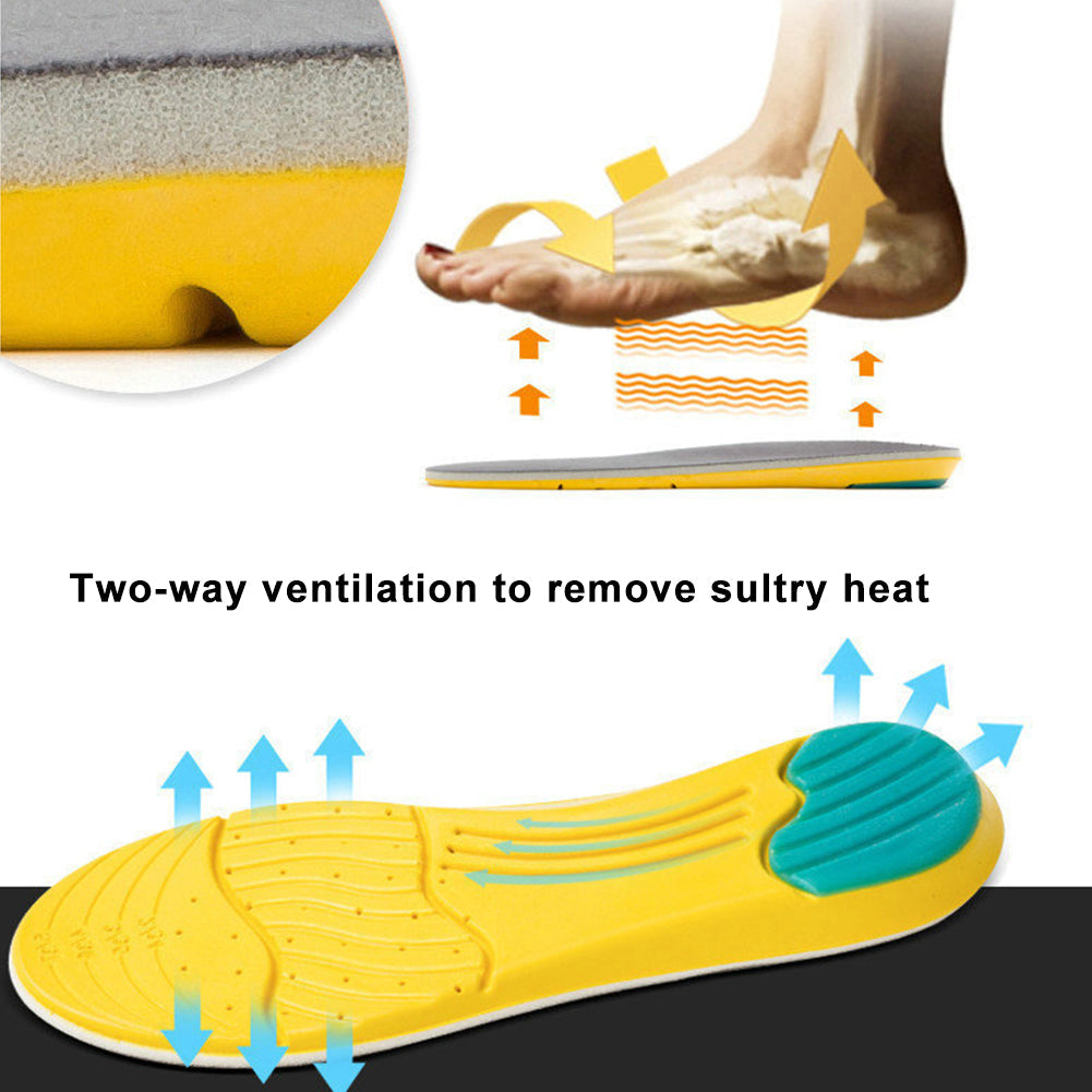 1Pair Outdoor Men Women Deodorize Foot Care Shoe Pad Can Be Cut Orthotic Memory Foam Sports Insoles Reusable Mountaineering - V.I.P Digital Presence