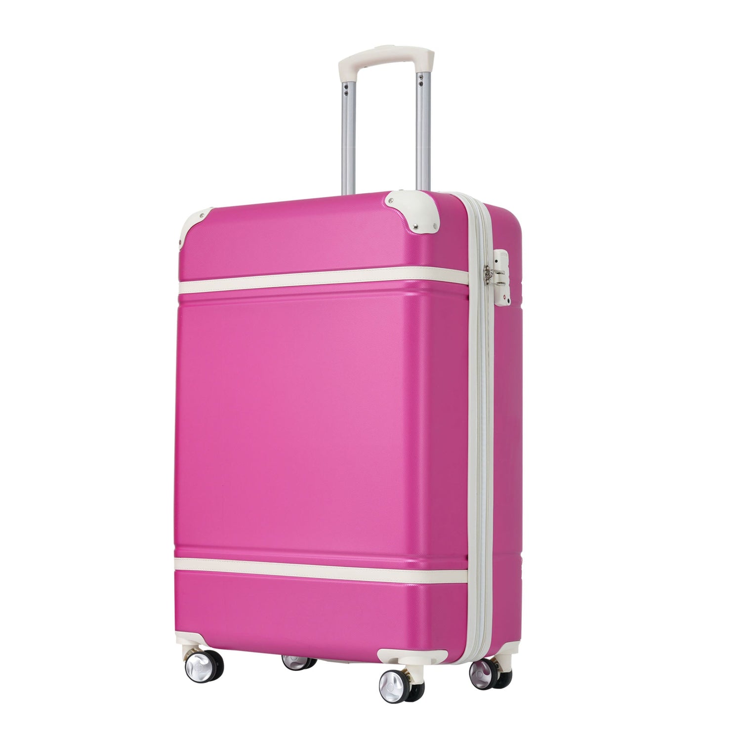 20 IN Luggage 1 Piece with TSA lock , Lightweight Suitcase Spinner Wheels,Carry on Vintage Luggage,Pink - V.I.P Digital Presence
