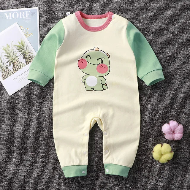 2024 Spring Autumn 0-2 Years Old Baby Romper Baby Jumpsuit Boys Girls Long-sleeved Trousers Newborn Romper Climbing Clothes - V.I.P Digital Presence
