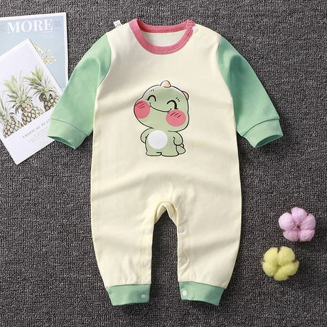 2024 Spring Autumn 0-2 Years Old Baby Romper Baby Jumpsuit Boys Girls Long-sleeved Trousers Newborn Romper Climbing Clothes - V.I.P Digital Presence