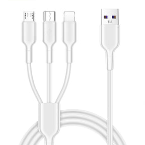 1.2-meter one to three 5A super fast charging data cable suitable for Huawei Honor, Xiaomi vivo Android charging cable - V.I.P Digital Presence
