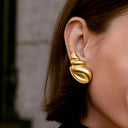 18K Gold-Plated Conch Earrings - V.I.P Digital Presence