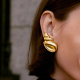 18K Gold-Plated Conch Earrings - V.I.P Digital Presence