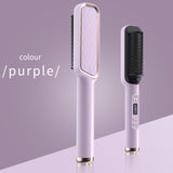 Straight Hair Comb, Lcd, Household Negative Ion Lazy Person Curling Stick, Dual Purpose Hair Salon, Electric Hair Straightener - V.I.P Digital Presence