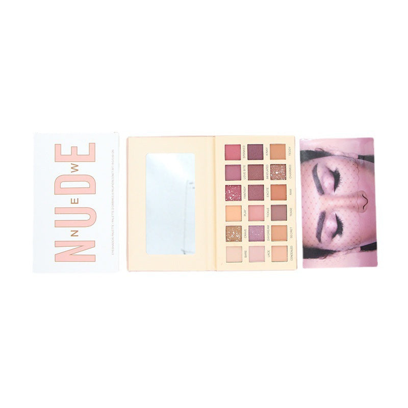 18 color desert rose matte pearl eye shadow plate earth color plate multi-purpose color eye shadow plate - V.I.P Digital Presence