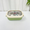 Cartoon cute bear stainless steel portable compartment lunch box with lid - V.I.P Digital Presence