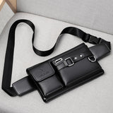 Men's Sports Waist Bag Multi Functional Outdoor Waist Bag PU Messenger Bag Riding Waist Bag - V.I.P Digital Presence