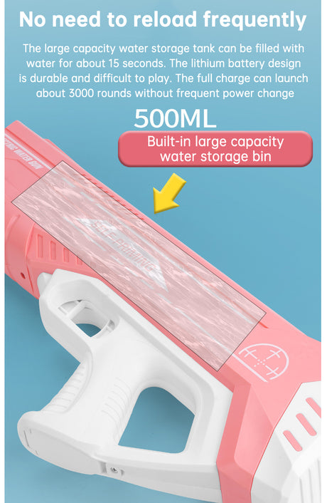 Electric Induction Water Gun Summer Outdoor Toys Automatic Pumping Gun Beach Swimming Pool Water Fight Children's Toy Gifts - V.I.P Digital Presence