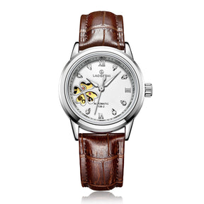 LAOGESH Women's Fully Automatic Mechanical Watch Fashion Hot Selling Night Glow Genuine Leather Steel Band Couple Watch - V.I.P Digital Presence