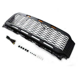 Grill For 2021 2022 2023 Ford f150 Raptor Grill Replacement W/LED Lights & Letters Matte Black - V.I.P Digital Presence