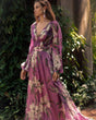 Winter New  Style V-Neck Long Sleeve Four-Way Stretch Printed Flared Dress - V.I.P Digital Presence