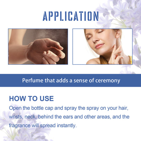 Violet Perfume Spray, Fresh Light Fragrance Behind Ears And Wrist Lasting Charm Perfume - V.I.P Digital Presence