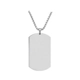 European and American high-end stainless steel military brand necklace engraved pendant jewelry - V.I.P Digital Presence
