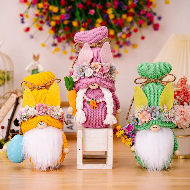 Easter Decorations Easter Knitted Rudolf Rabbit Doll Decoration - V.I.P Digital Presence