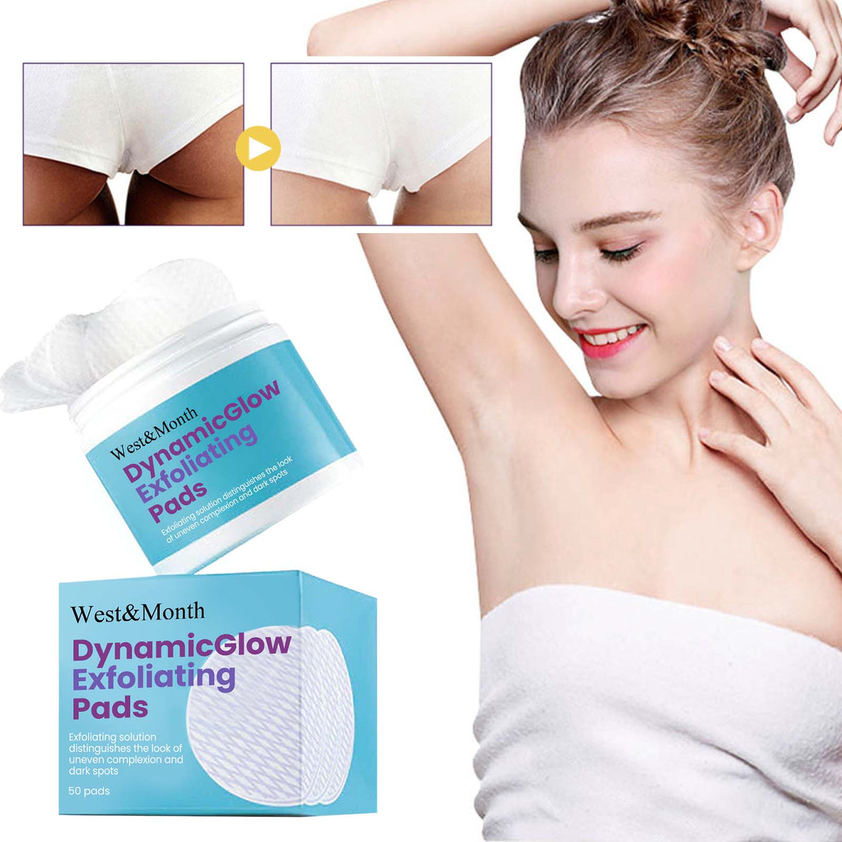 Exfoliating Pad, Clean Dead Skin Fade Black Delicate Brightening Skin Pad - V.I.P Digital Presence