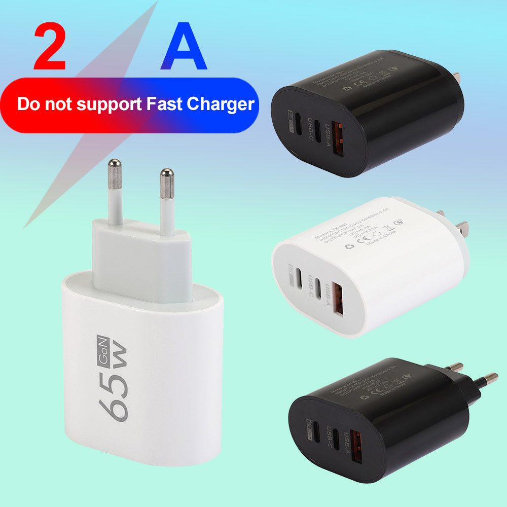 Type-C mobile phone charger 2A USB+2PD multi port US and European travel charging head - V.I.P Digital Presence