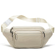 Men's sheepskin waist bag outdoor black mobile phone sheepskin bag leisure sports crossbody chest bag - V.I.P Digital Presence