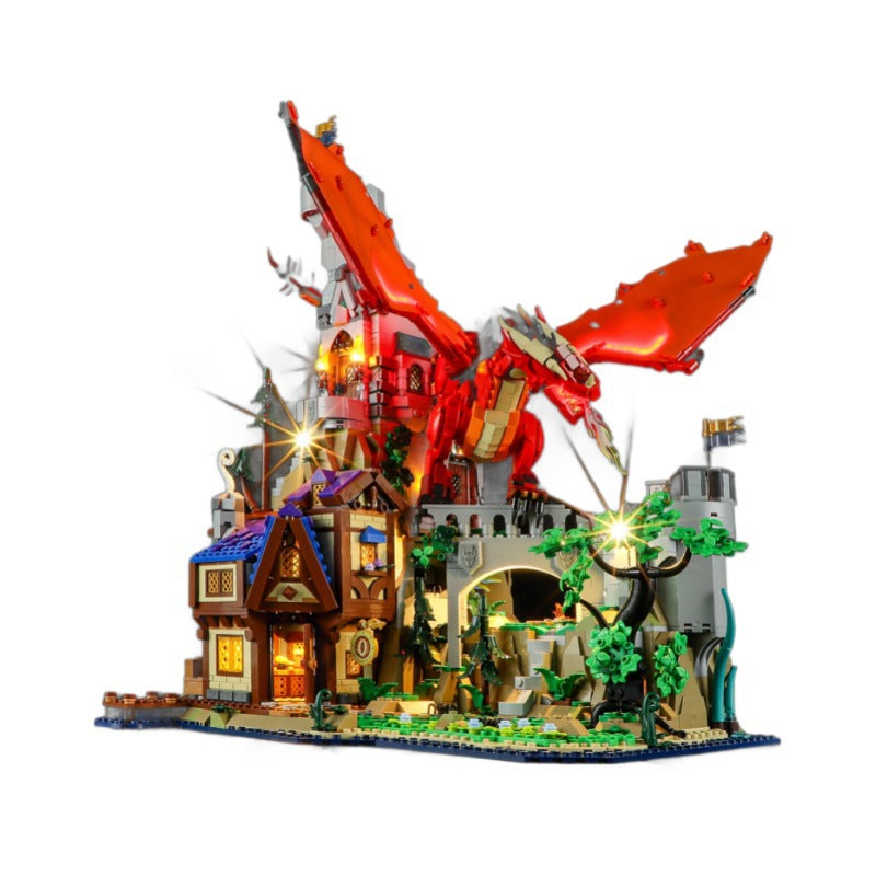 21348 Dragon and Dungeon Red Dragon Legend LED Lighting Building Blocks Toys Decorative Lights Gift - V.I.P Digital Presence
