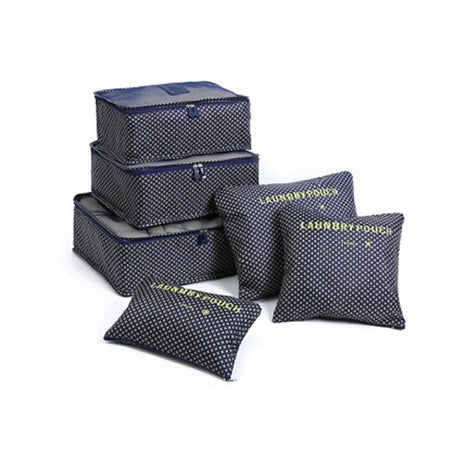 Printed travel storage bag set of 6 pieces, travel clothing sorting bag, waterproof clothing storage bag - V.I.P Digital Presence