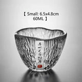 Small personal cup tea tasting cup hammer patterned kung fu heat-resistant glass single cup small cup tea cup - V.I.P Digital Presence