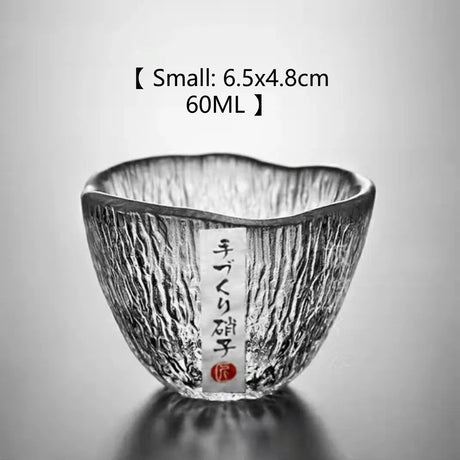 Small personal cup tea tasting cup hammer patterned kung fu heat-resistant glass single cup small cup tea cup - V.I.P Digital Presence