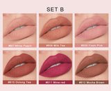 HANDAIYAN Makeup Crystal Square Tube Lipstick Small Ice Cube Matte Matte Lipstick Set 6 Pack - V.I.P Digital Presence