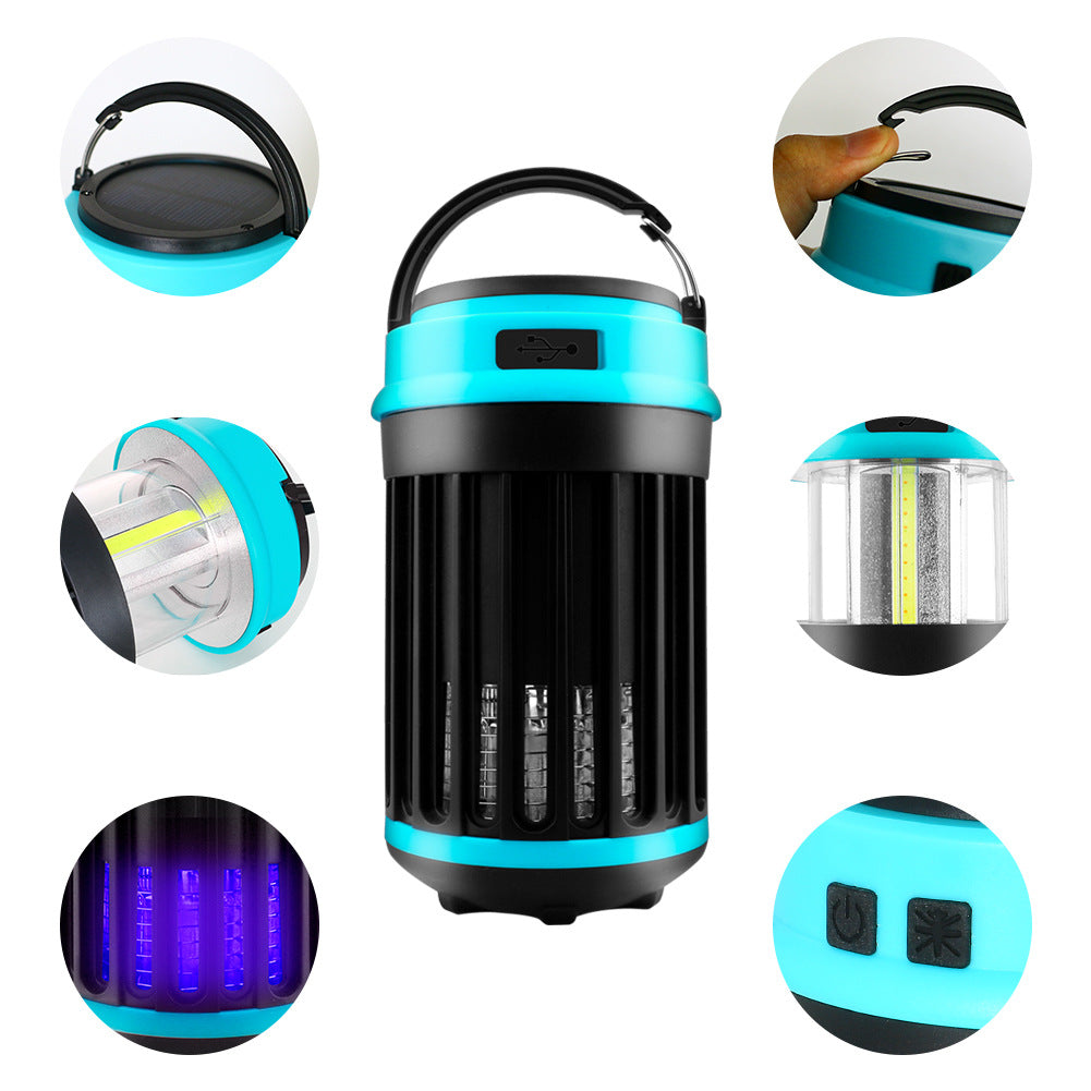 Solar LED Electric Shock Mosquito Killer Lamp Outdoor Waterproof USB Rechargeable Lighting Mosquito Trap - V.I.P Digital Presence