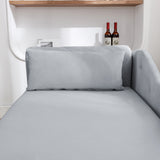 Grey Chaise Lounge Indoor Velvet Lounge Chair for Bedroom with Storage & Pillow Modern Upholstered Rolled Arm Chase Lounge - V.I.P Digital Presence