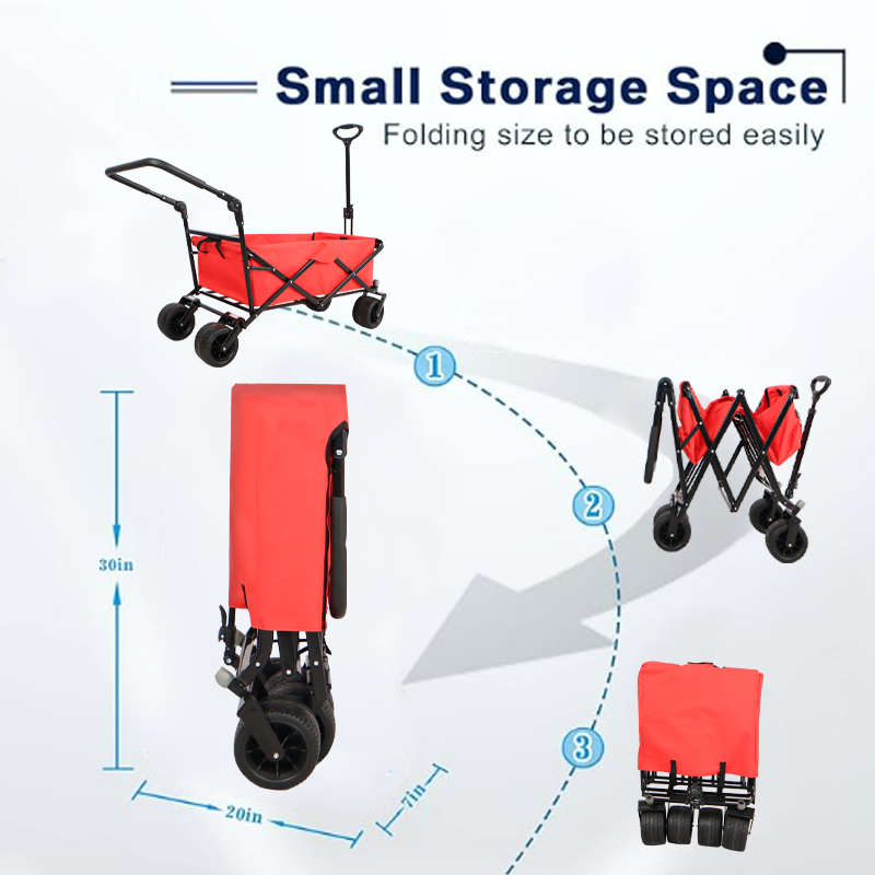 Utility Park Garden Cart Tool Customized Color Folding Camping Trolley Outdoor Picnic Beach Wagon - V.I.P Digital Presence