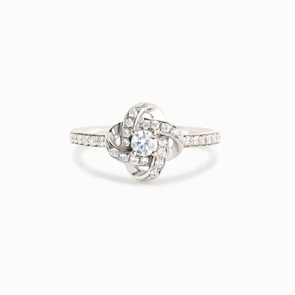 925 Sterling Silver Inlaid Zircon Ring - V.I.P Digital Presence