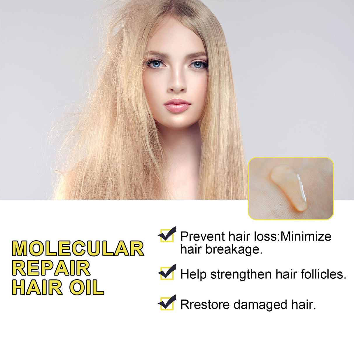 Hair Repair Oil Improves Ironing And Dyeing Dry Hair, Moistening And Smoothing Damaged Hair Fixing Essential Oil - V.I.P Digital Presence