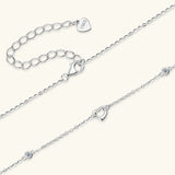 Moissanite 925 Sterling Silver Heart Necklace - V.I.P Digital Presence