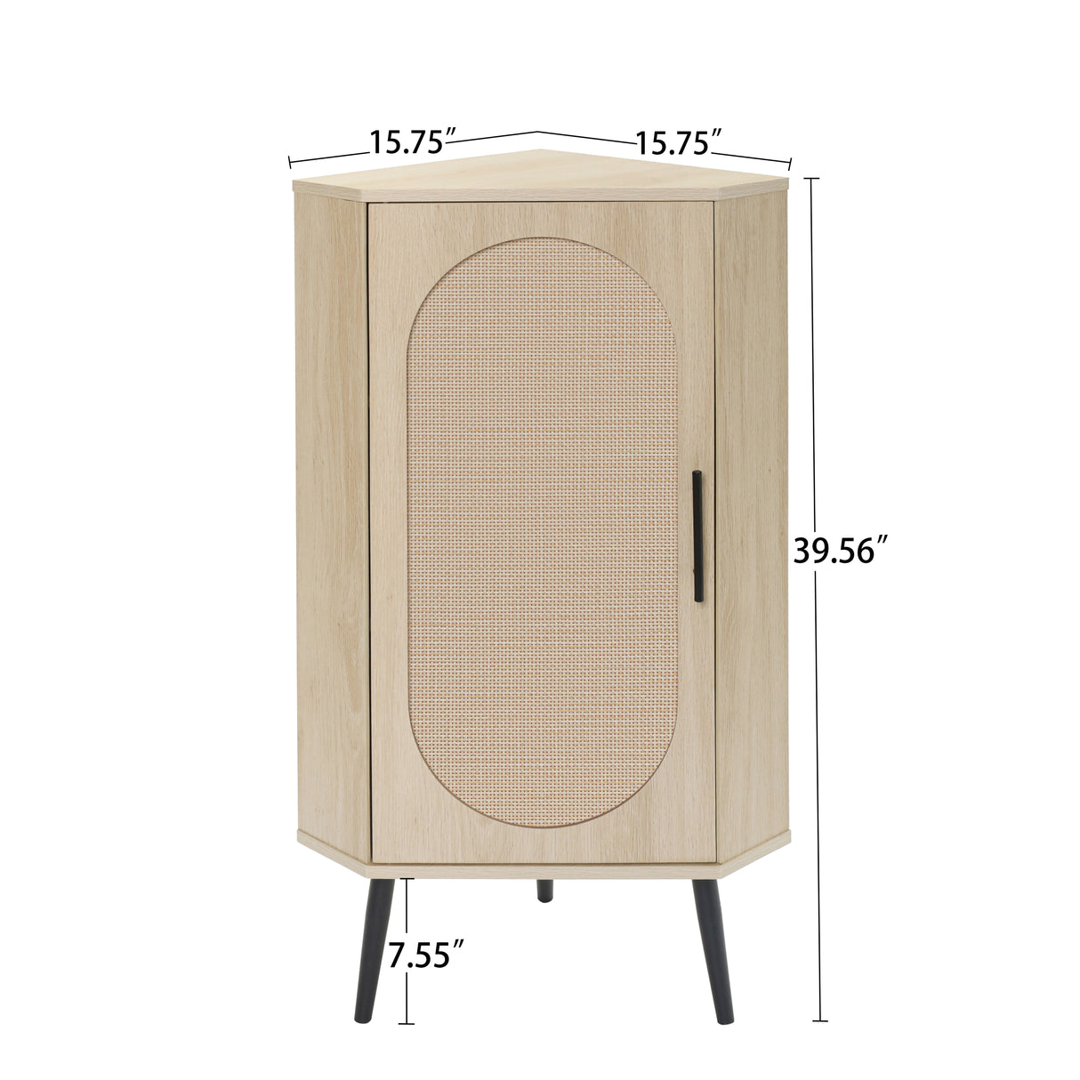 Corner cabinet ,Rattan door,Freestanding Corner Tables For Small Spaces, Corner Shelf Stand For Living Room, Kitchen - V.I.P Digital Presence