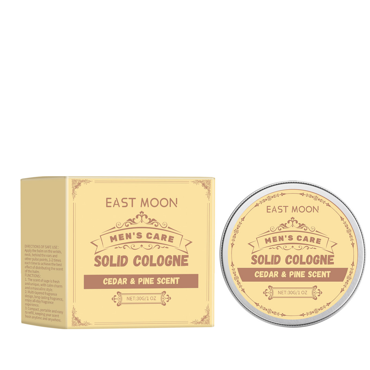 Cedar Wood Men's Solid Balm Portable Perfume Lasting Charming Charm Men's Balm - V.I.P Digital Presence