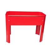 Mini Elevated garden bed, metal elevated outdoor flowerpot box, suitable for backyard and terrace, large flowerpot Red + Steel - V.I.P Digital Presence