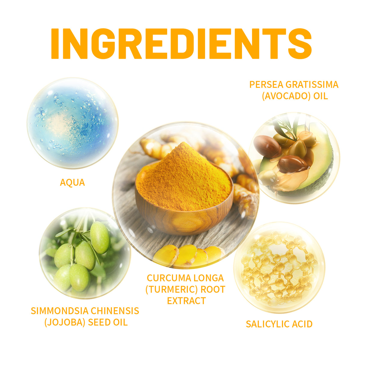 Set de cuidado de la piel con cúrcuma: fresco y limpio, hidratante, control de grasa, atenuación de líneas finas, reafirmante, tratamientos para la piel blanca.