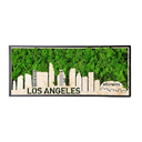 Los Angeles Moss City Silhouette Metal Wall Art Small