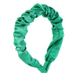 Multi color retro solid satin pleated hair compression headband - V.I.P Digital Presence