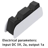 Suitable for PS5 wireless controller dual seat charging P5 controller charging dock with LED display PS5 headphone jack - V.I.P Digital Presence