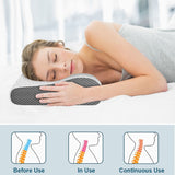 Ergonomic Contour Design Memory Foam Firm Ventilated Gel Foam Pillow for Side Sleepers - V.I.P Digital Presence