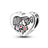 Copper plated S925 silver FOREVER colorful heart clip beads string DIY bracelet necklace - V.I.P Digital Presence